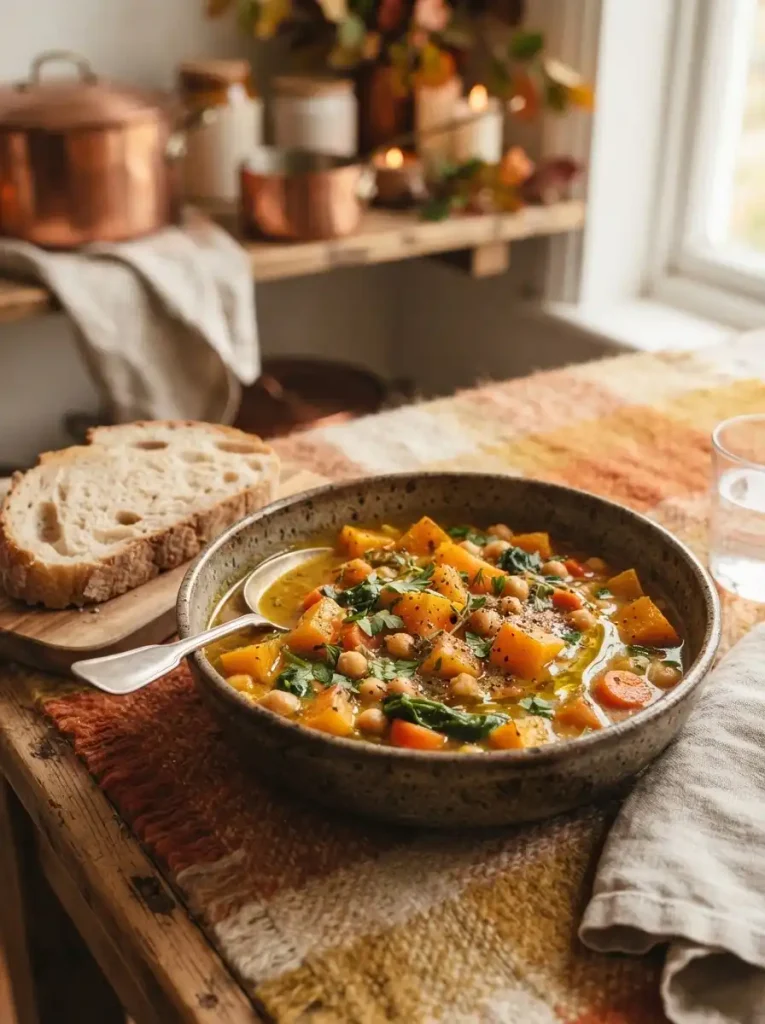 10. Cozy Butternut Squash and Chickpea Stew