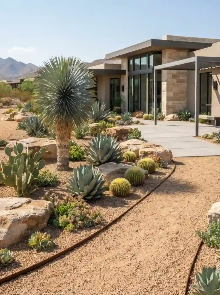 10. Desert-Inspired Gravel Garden