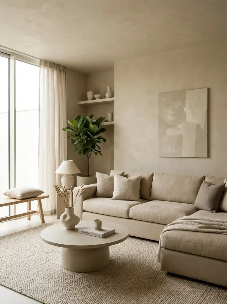 10. Keep Walls and Large Furniture in the Same Tonal Family