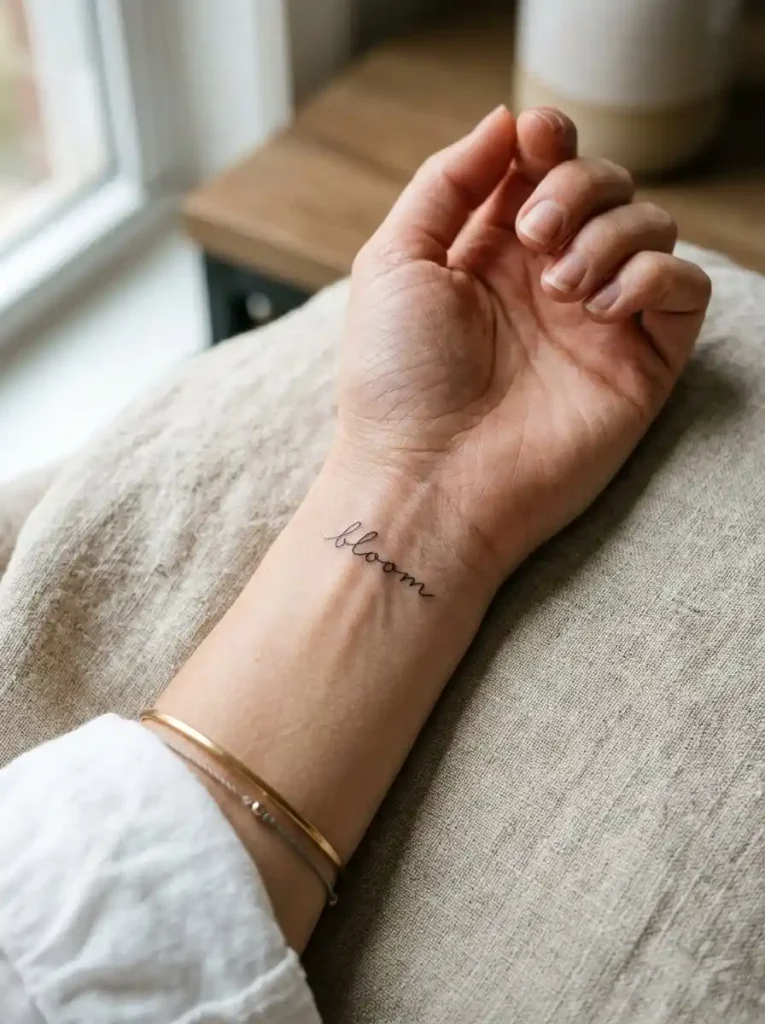 10. Quiet Word Tattoo