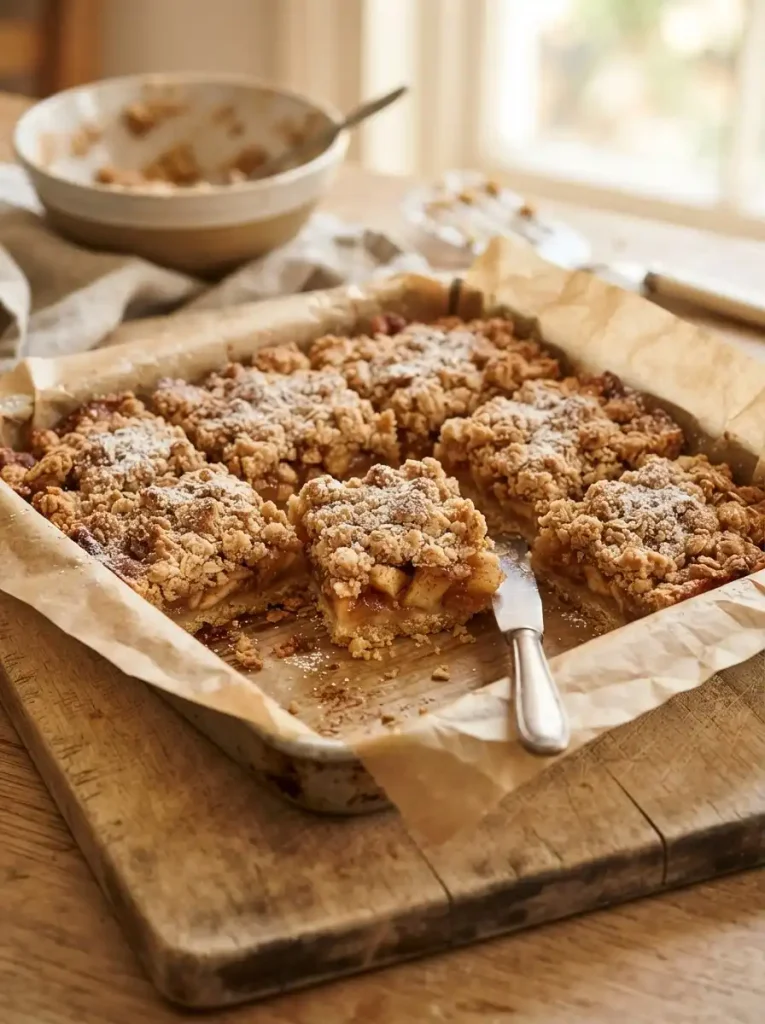 10. Rustic Apple Crumble Bars