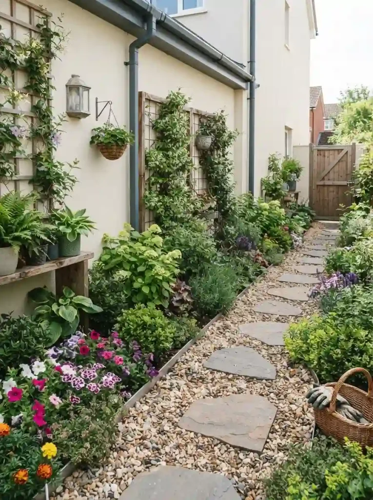 10. Turn a Narrow Side Strip Into a Front Garden Feature
