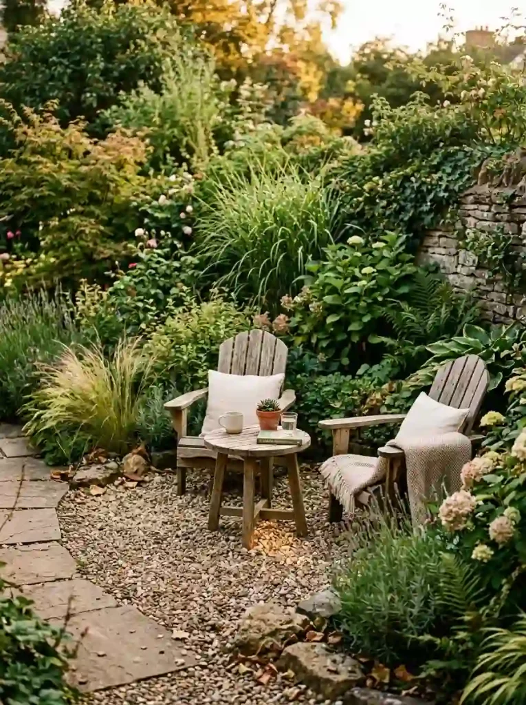 11. Add a Gravel Seating Nook