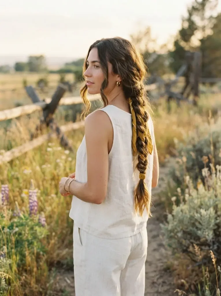 11. Bandana Wrapped Around Braids