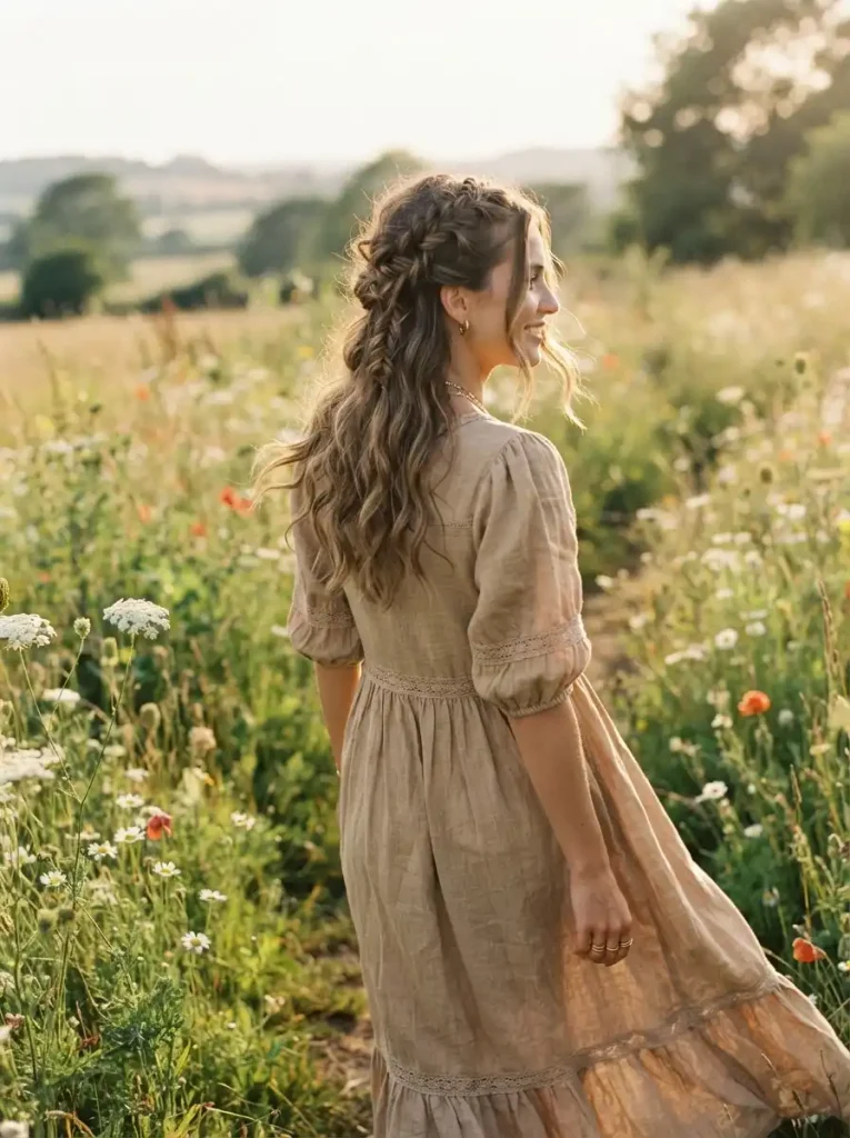 11. Boho Half Up Half Down Hairstyle