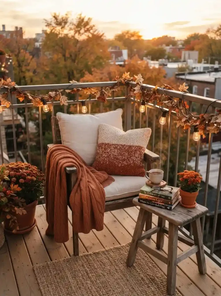 11. Cozy Fall Reading Nook on a Budget