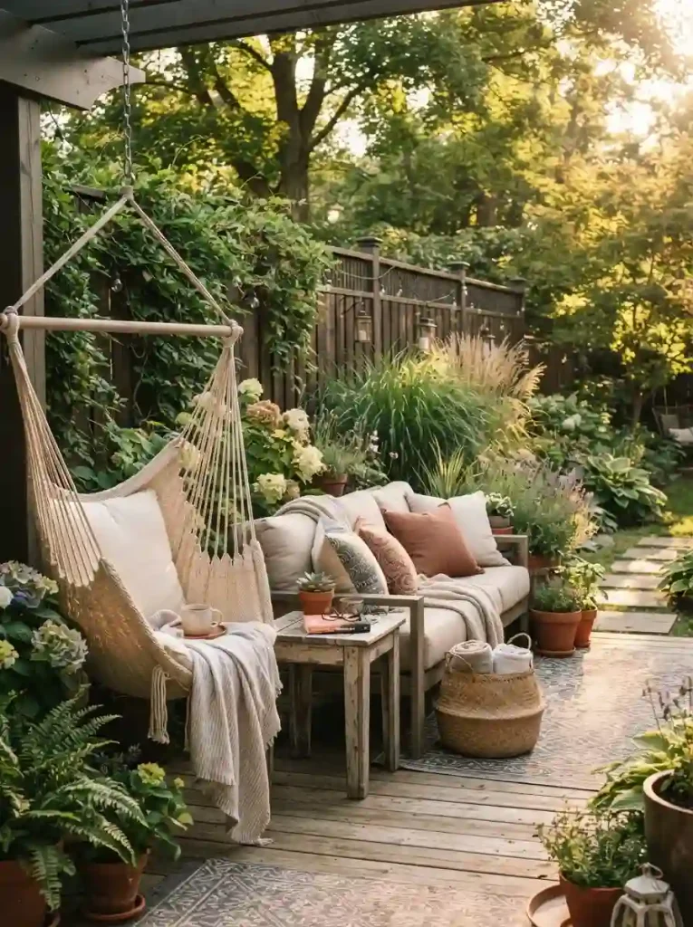 11. Hammock-chair reading corner