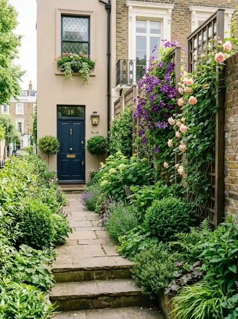 11. Make a Narrow Front Yard Feel Fuller With Vertical Planting