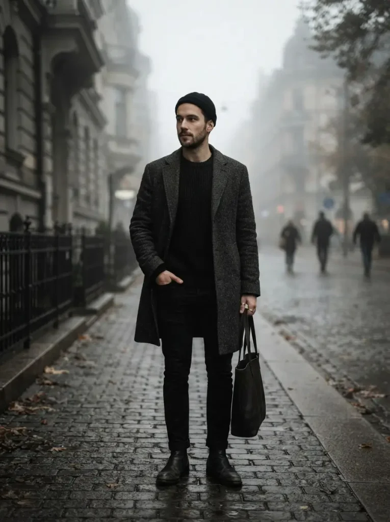 11. Moody Monochrome Outfit