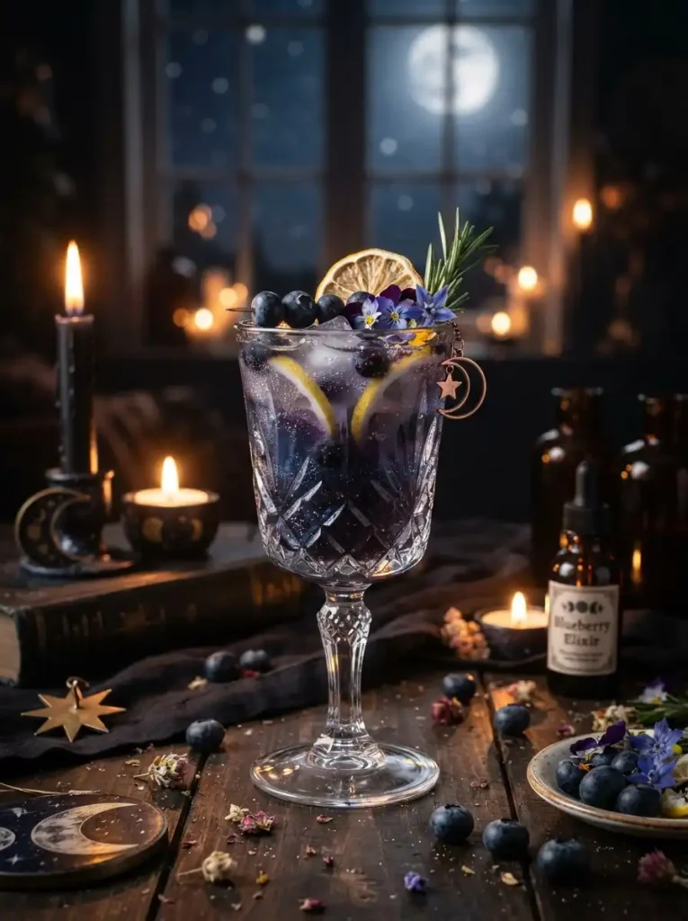 11. Moonlit Blueberry Mocktail