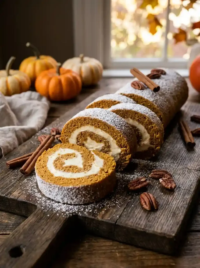 11. Pumpkin Roll Cake