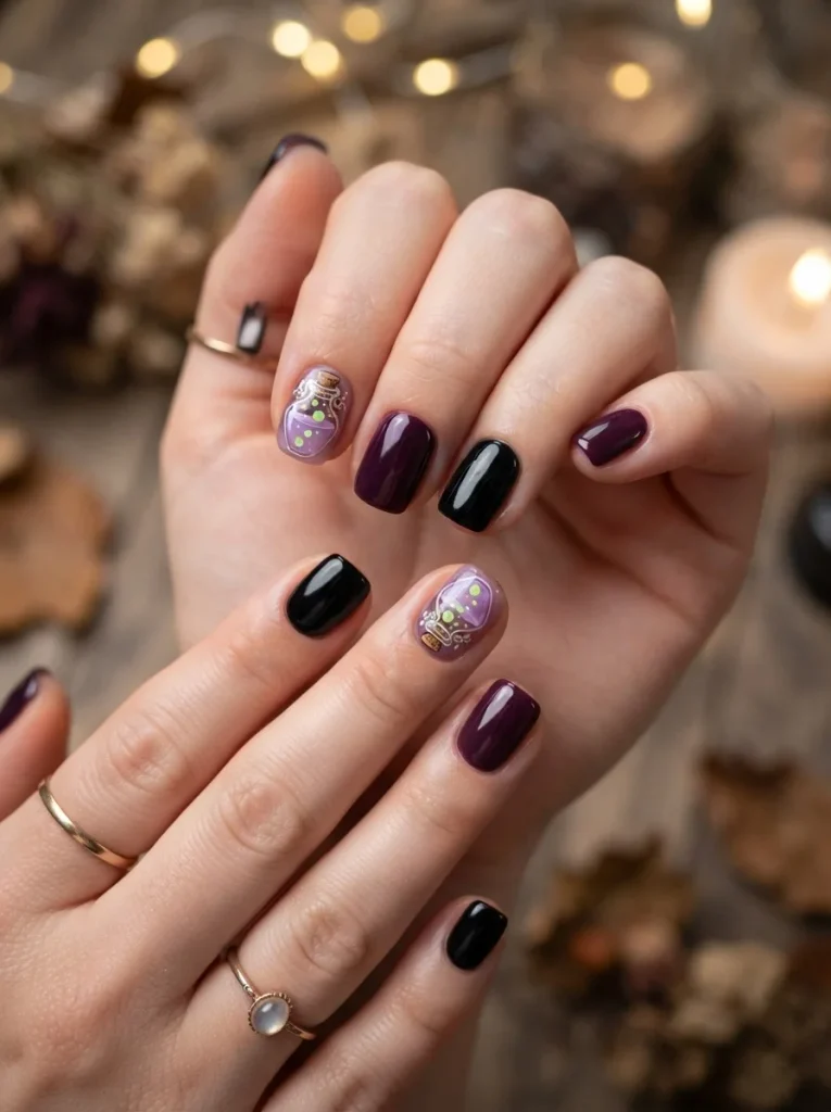 11. Purple Potion Bottle Details