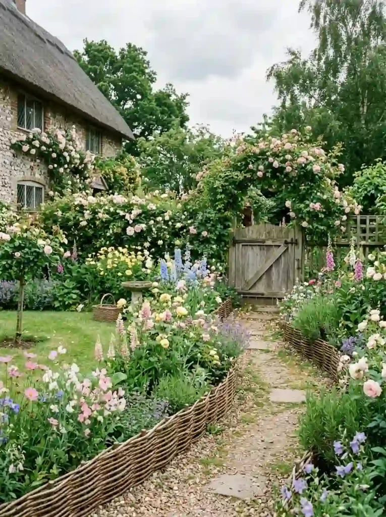 11. Woven Willow Garden Edging