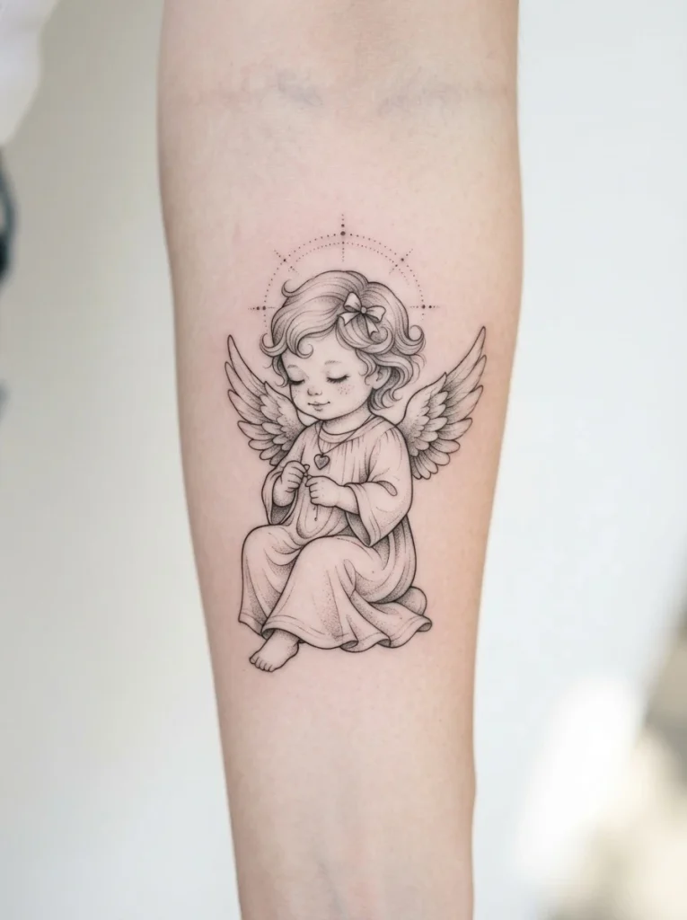 12. Baby Angel With a Bow