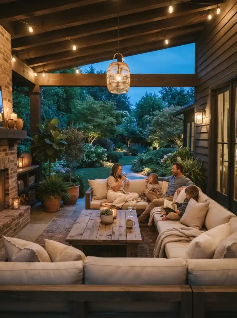 12. Cozy Outdoor Sectional