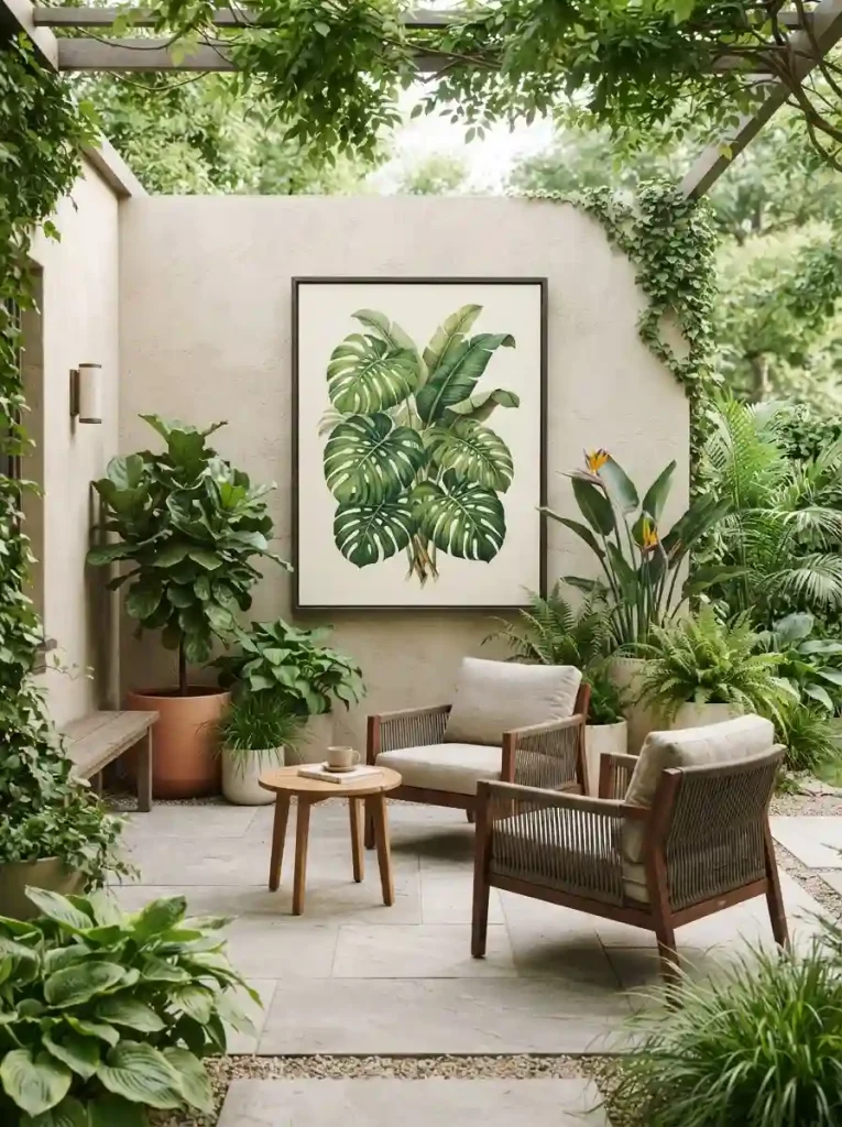 12. Give an Empty Wall a Simple Art Display