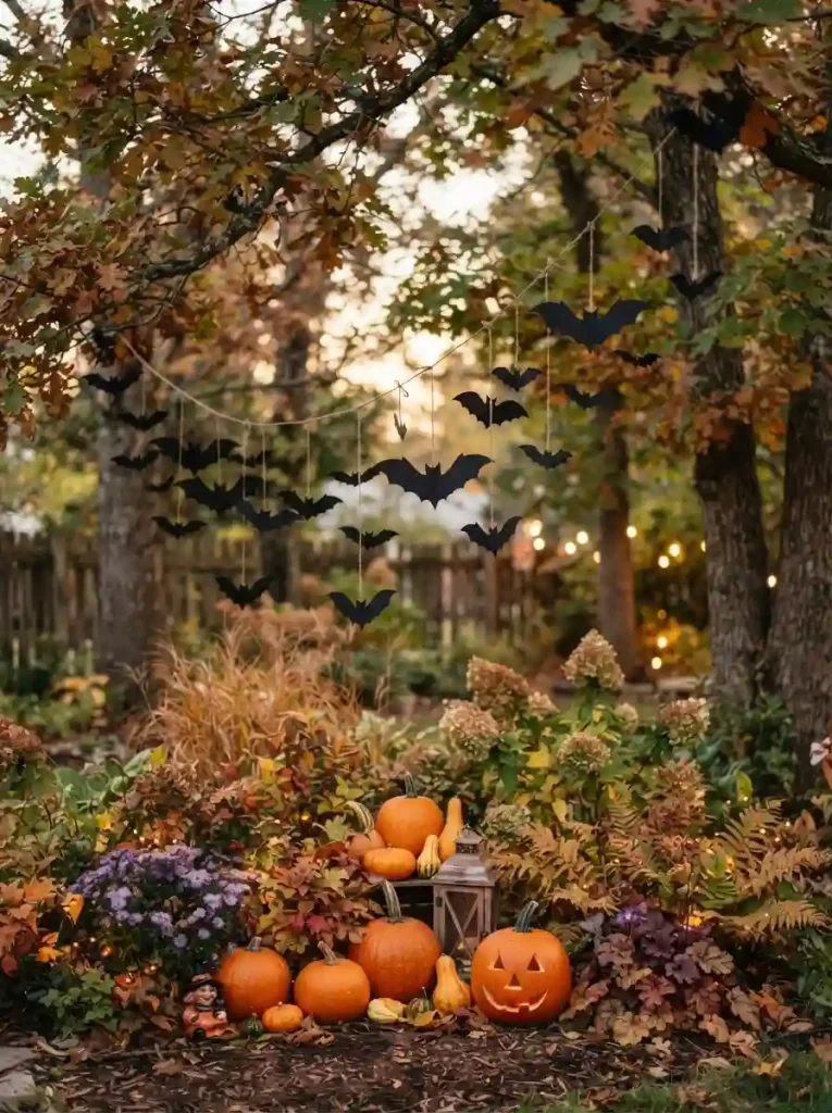 12. Hanging Bat Garden Garland