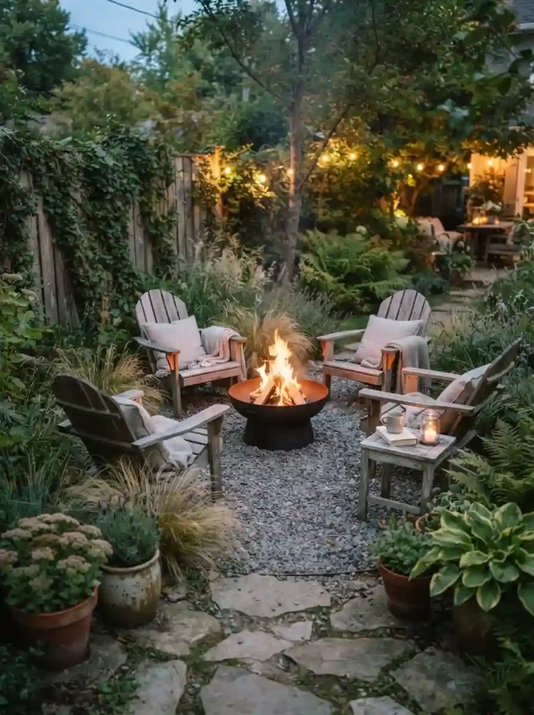 12. Make a simple DIY fire pit area