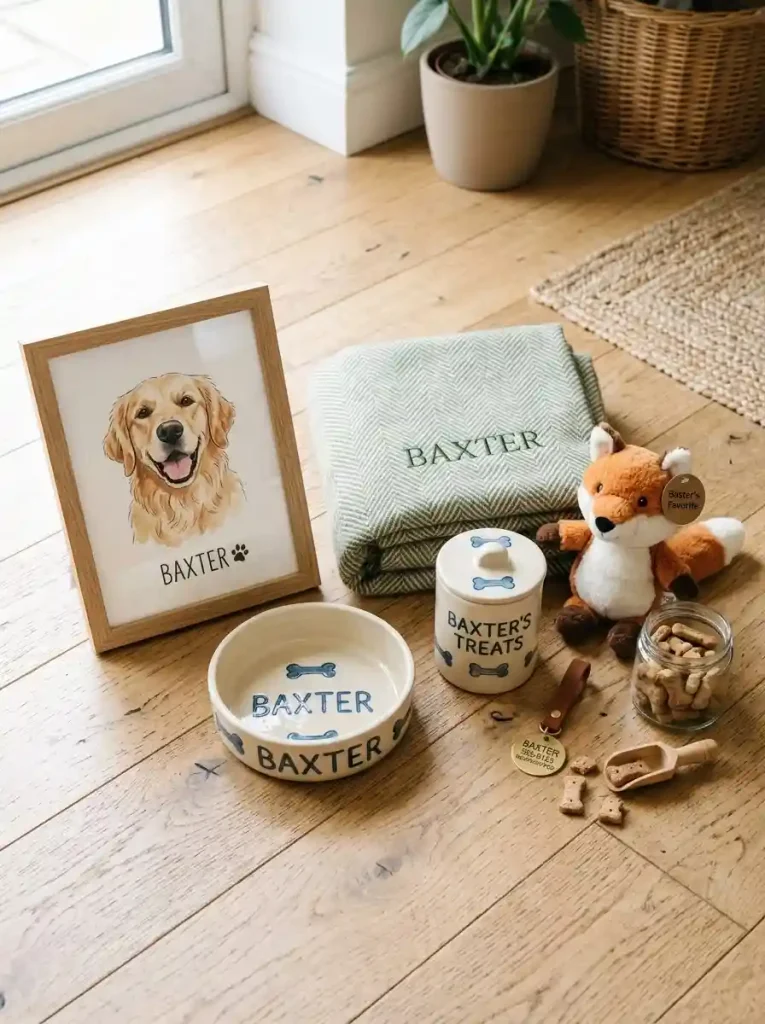 12. Personalized Pet Gift Set