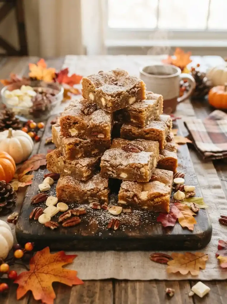 12. Pumpkin Spice Blondies