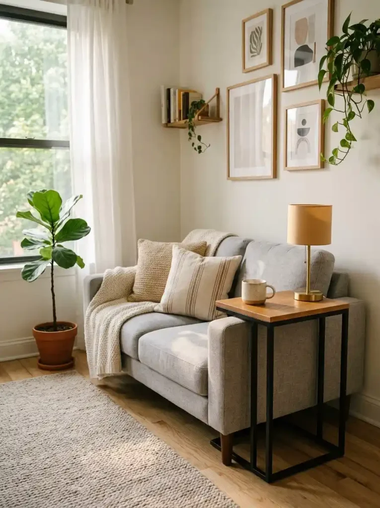 12. Replace Bulky Side Tables With Slim C-Tables