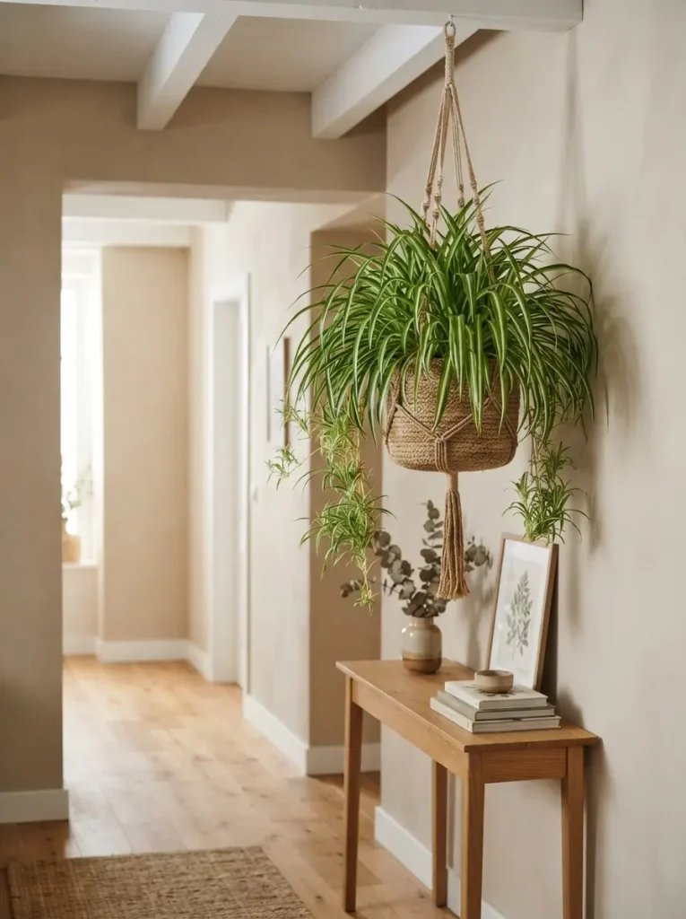 12. Spider Plant for Easygoing Greenery