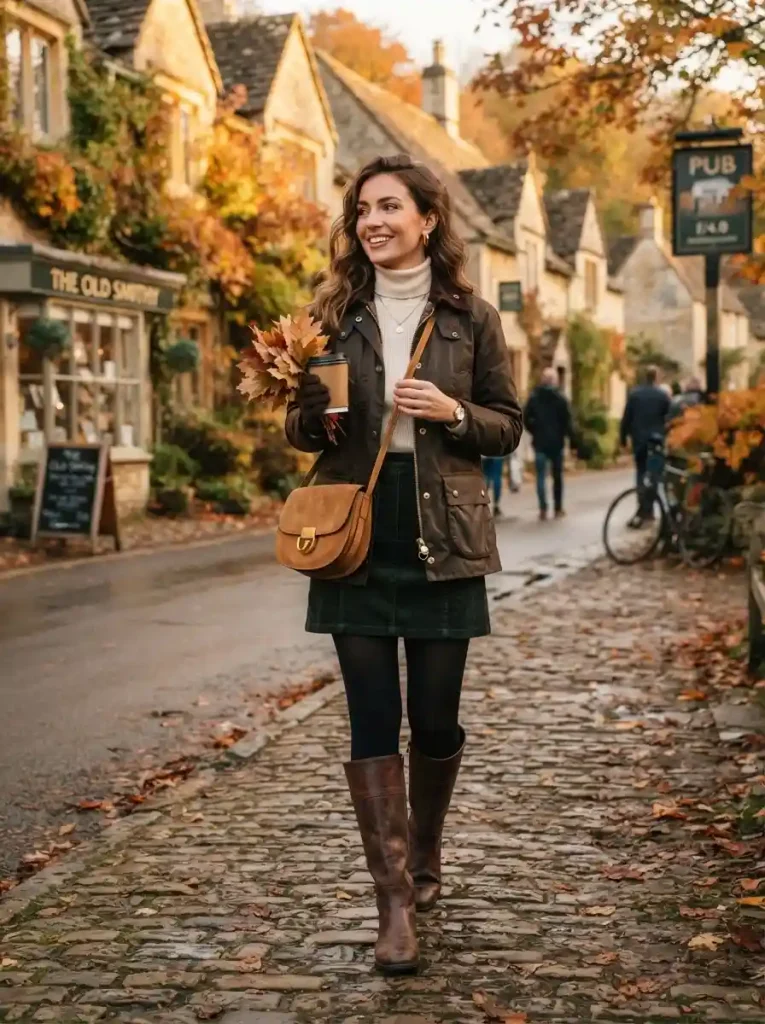 13. Barn Jacket With a Mini Skirt