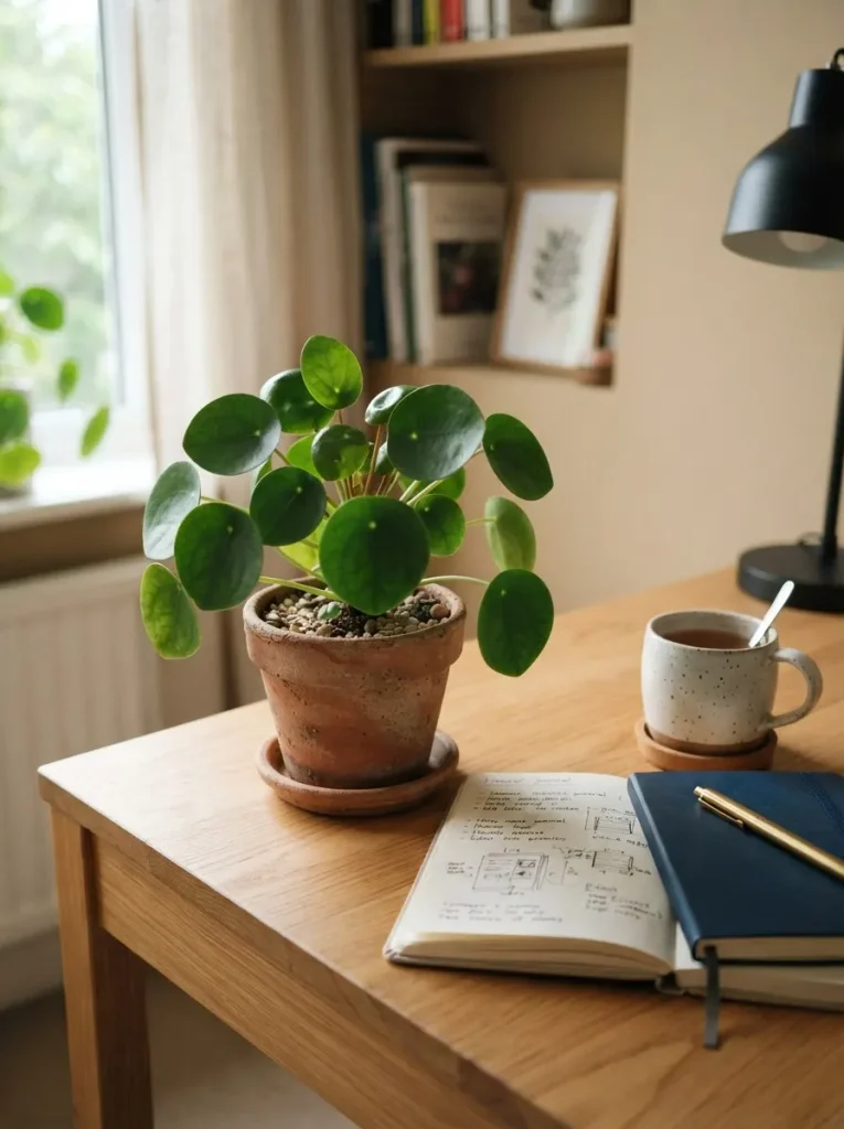 13. Chinese Money Plant for a Small Desk