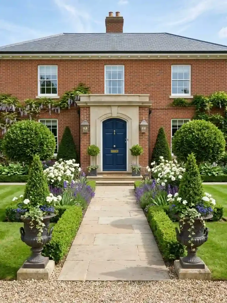 13. Create a Symmetrical Front Garden