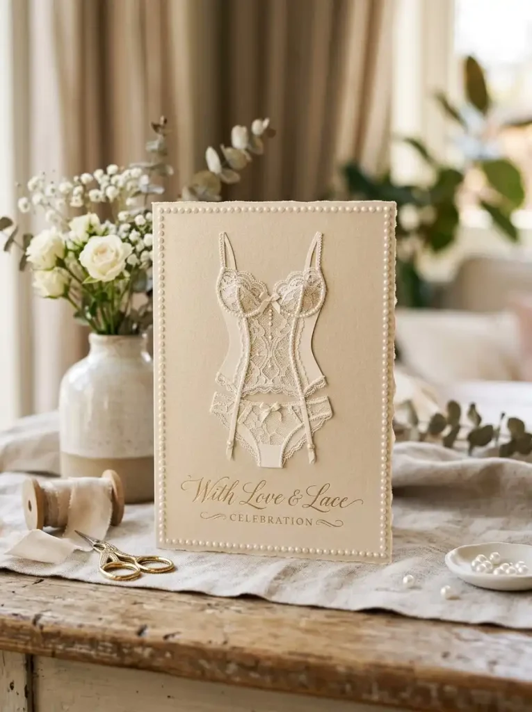 13. Elegant Pearl Detail Card
