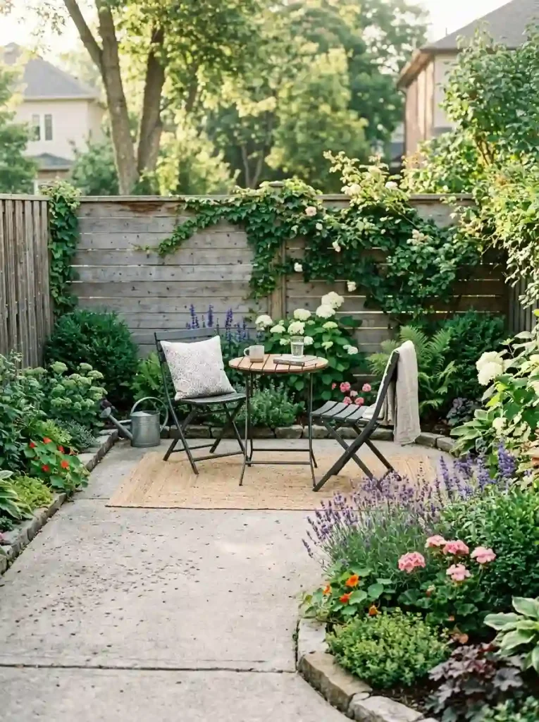 13. Make a tiny border garden around the patio