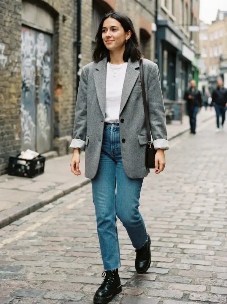 13. Oversized Blazer & Jeans