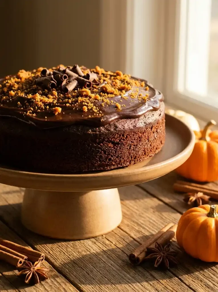13. Pumpkin Chocolate Cake