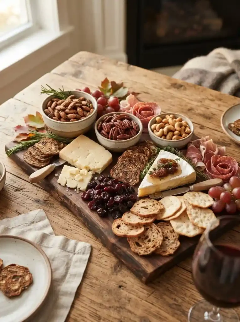13. Spiced Nut and Cheese Board