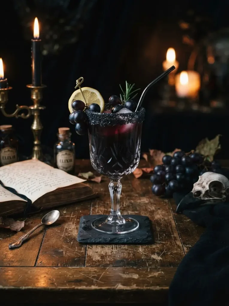 14. Black Magic Grape Mocktail