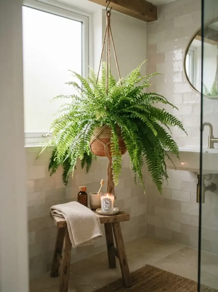 14. Boston Fern for a Humid Corner