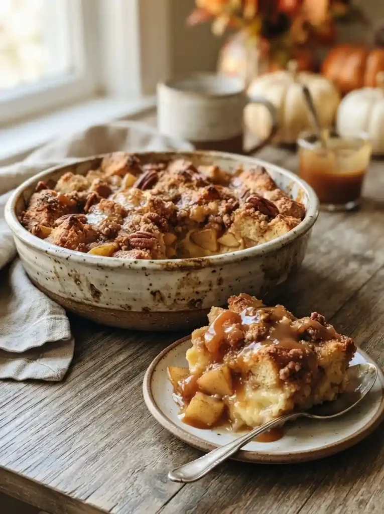 14. Caramel Apple Bread Pudding
