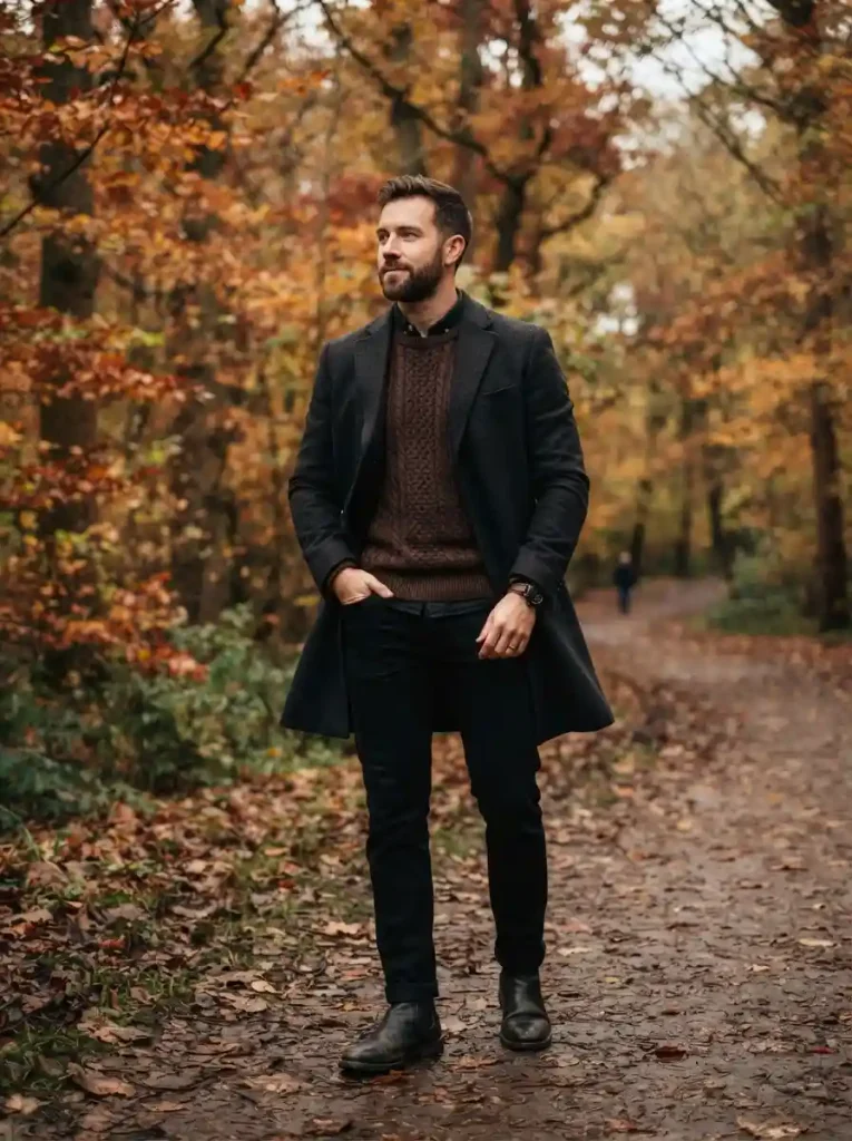 14. Chocolate Brown and Black Layers