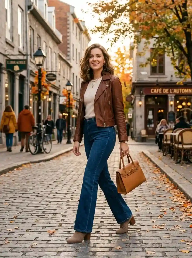 14. Flared Jeans with Heeled Ankle Boots