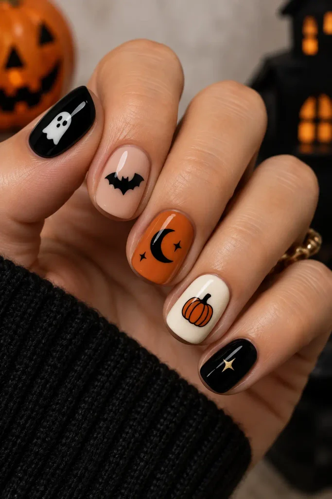 14. Minimalist Halloween Symbols Mix