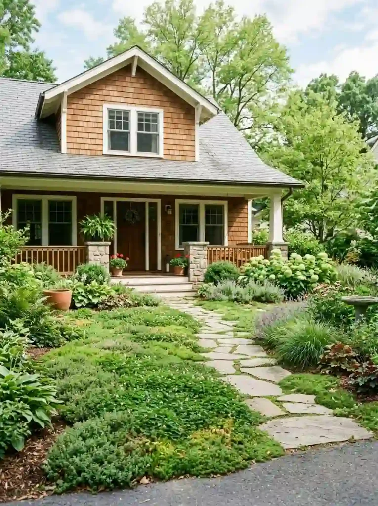 14. Replace Part of the Lawn With Groundcovers