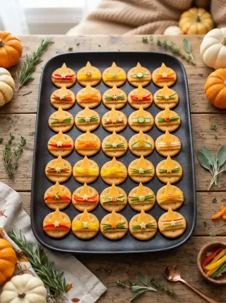 14. Witch Hat Cheese Crackers