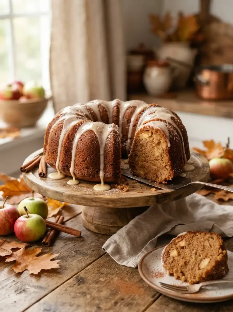 15. Apple Cinnamon Bundt Cake with Glaze
