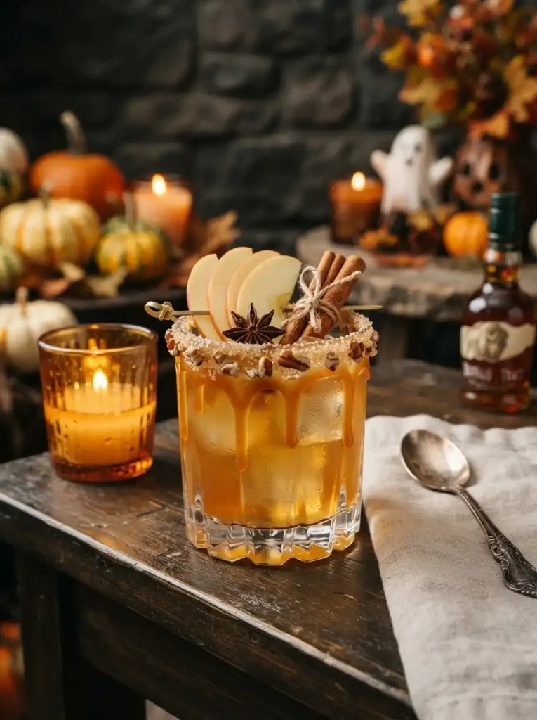 15. Caramel Apple Bourbon Cocktail