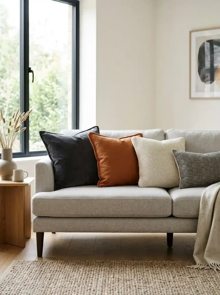 15. Choose Cushions With a Clear Color Plan