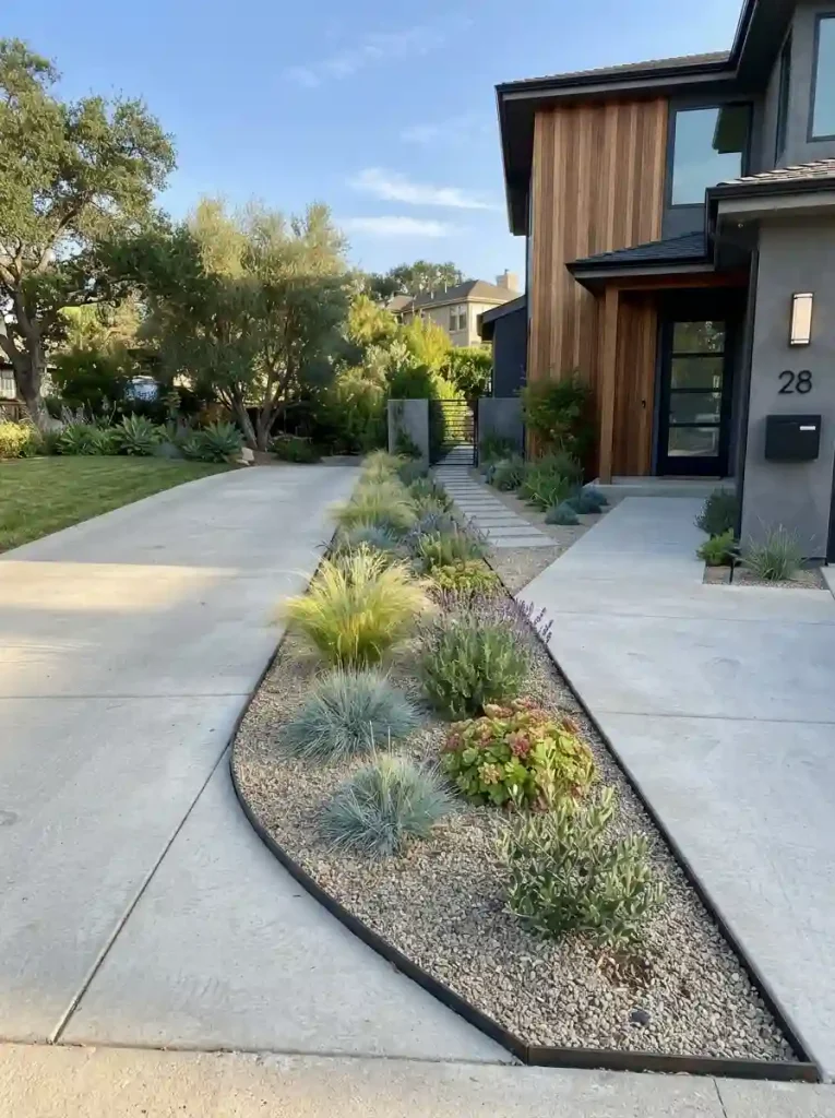 15. Gravel Garden Along the Driveway