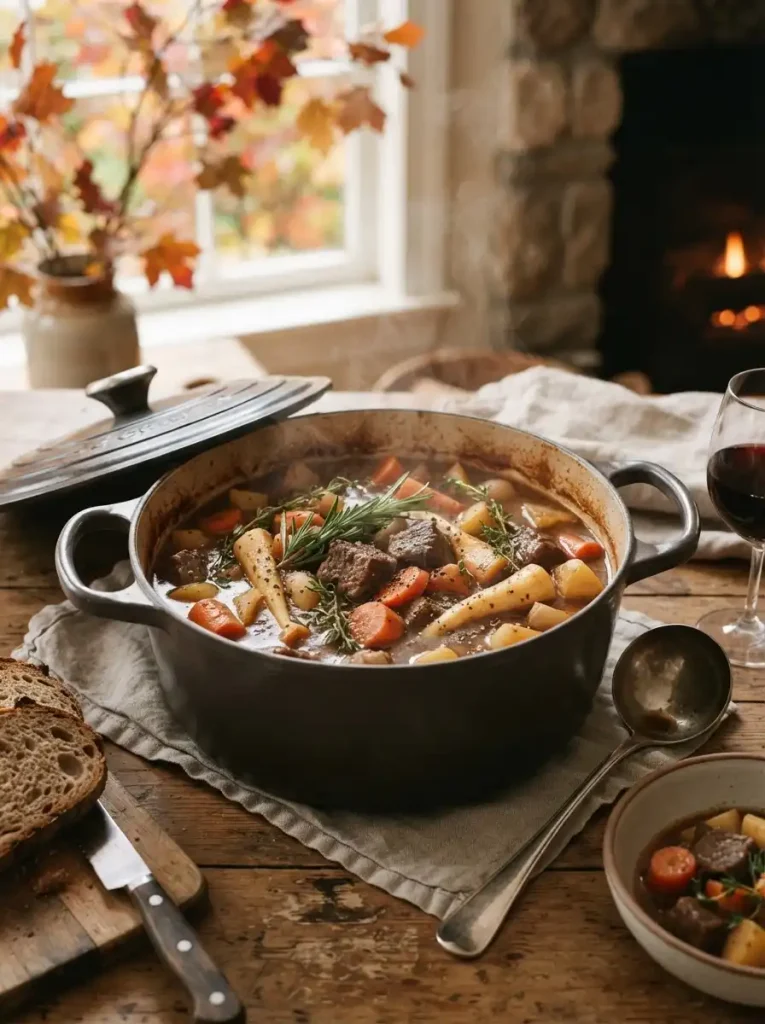 15. Rustic Beef and Root Vegetable Pot
