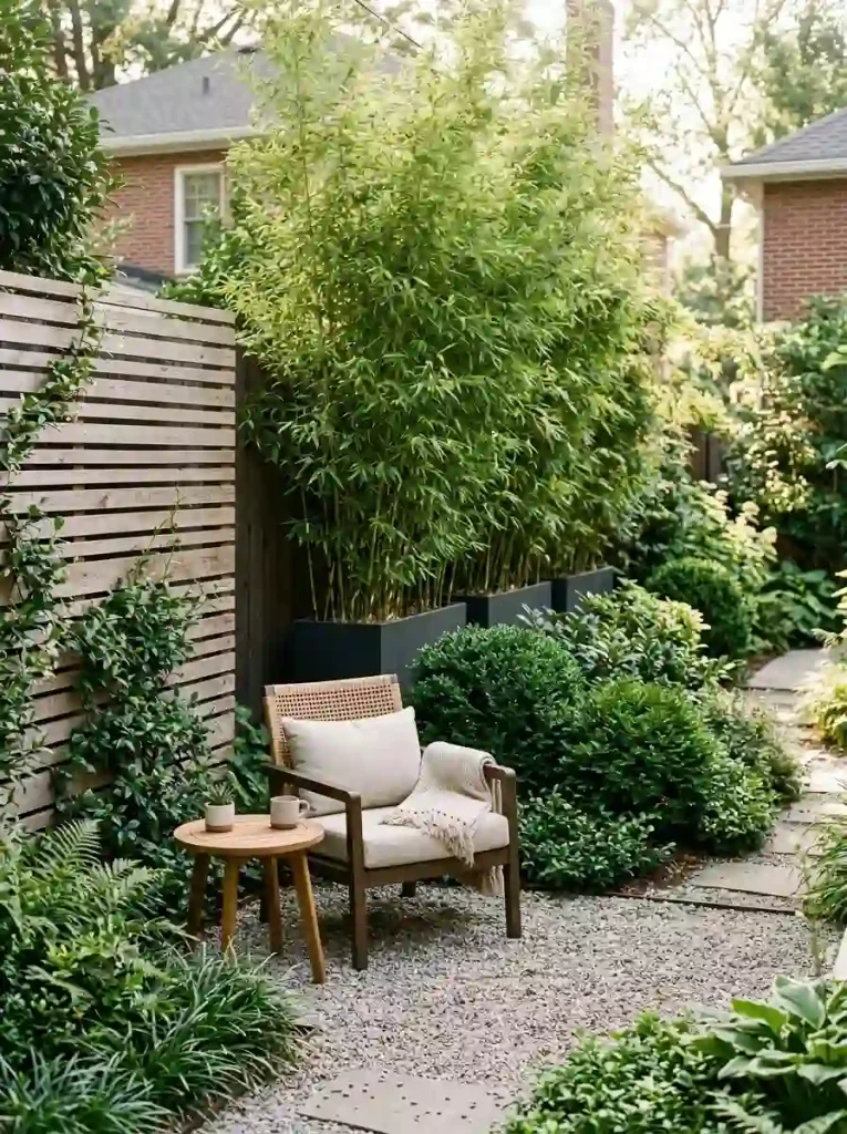 16. Build a Slim Privacy Garden