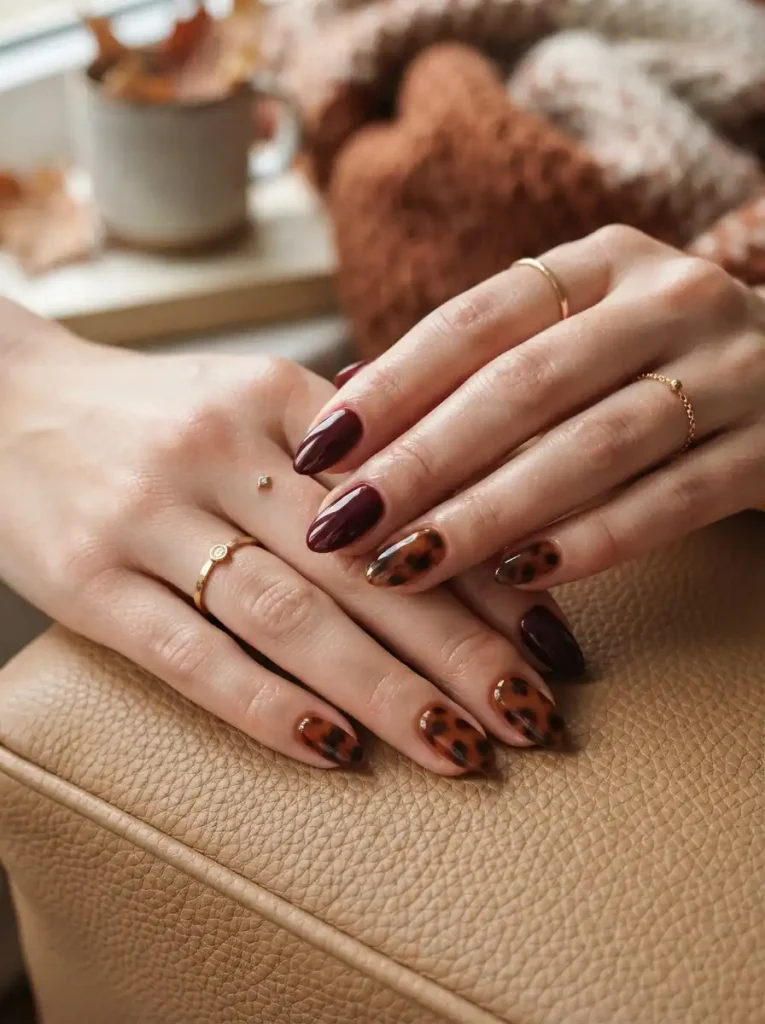 16. Burgundy Tortoiseshell Accent