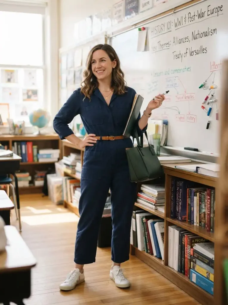 16. Comfortable Jumpsuit With a Belt